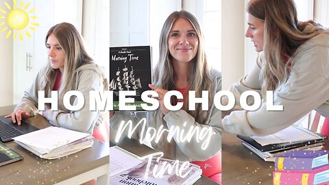 What our homeschool mornings look like lately using A Gentle Feast Morning Time!