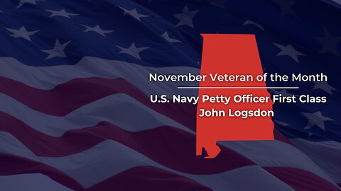 Senator Tuberville Recognizes John Logsdon as the November "Veteran of the Month"