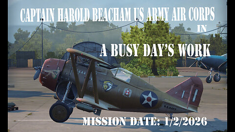 Captain Harold Beacham In A Busy Day's Work