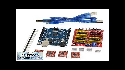 V3.0 Engraver CNC Shield+R3 Board+4pcs A4988/DRV8825 Driver Expansion Board for 3D Printer Review