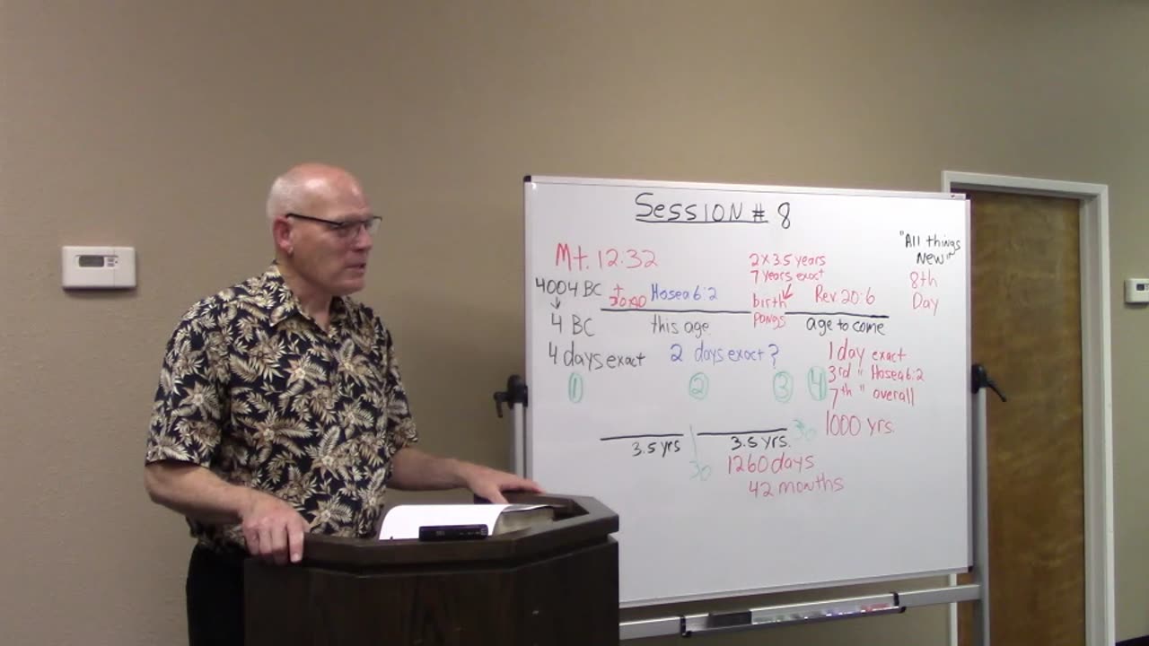 Session #8 End Times/Prophecy - Deep dive: Exactness of Time