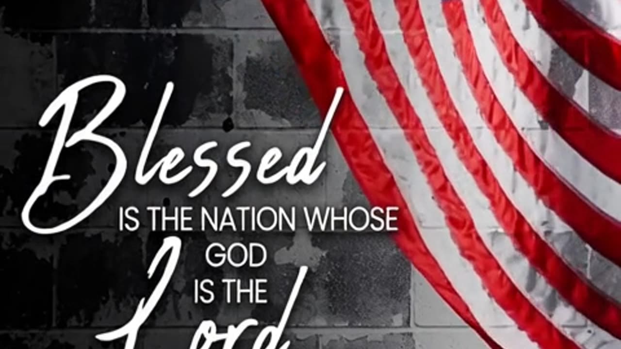 American Flag and Bible Verse