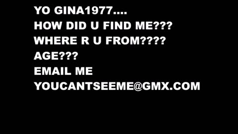 Yo, Gina 1977...GET BACK TO ME - EMAIL ME