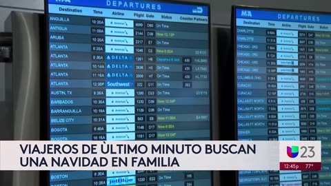 Miles de viajeros en aeropuerto de Miami para pasar Navidad en familia