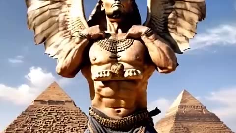 Trending: Mythical Creature #sphinx #ai #aigenerated #pyramid #ancient #mythical