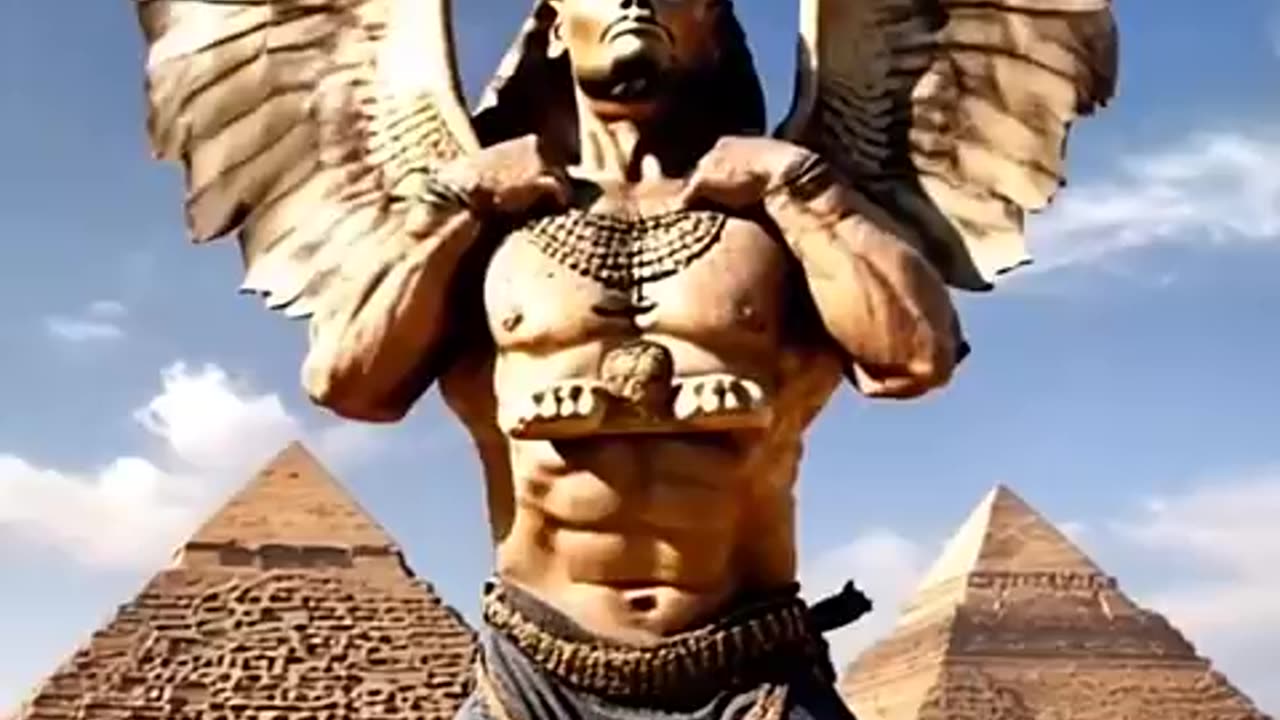 Trending: Mythical Creature #sphinx #ai #aigenerated #pyramid #ancient #mythical