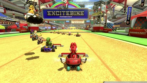 #mariokart8deluxe Race Two: Excitebike Arena