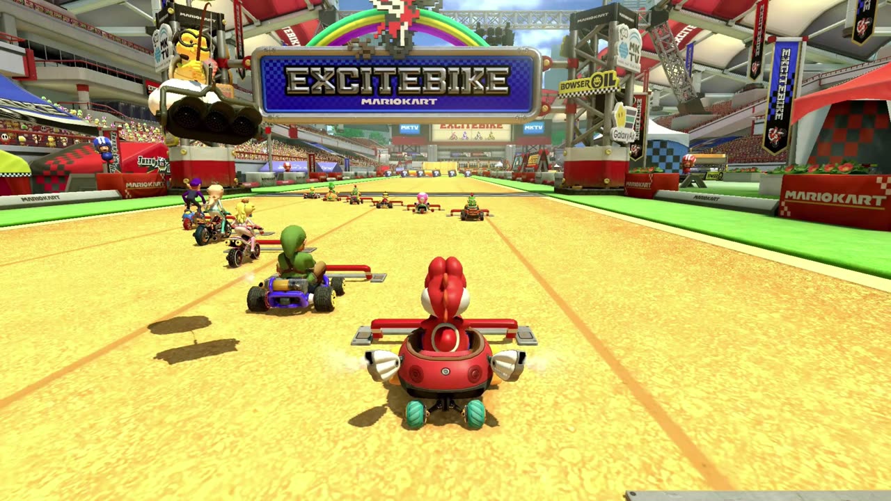 #mariokart8deluxe Race Two: Excitebike Arena