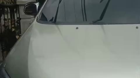 warming up the car to go