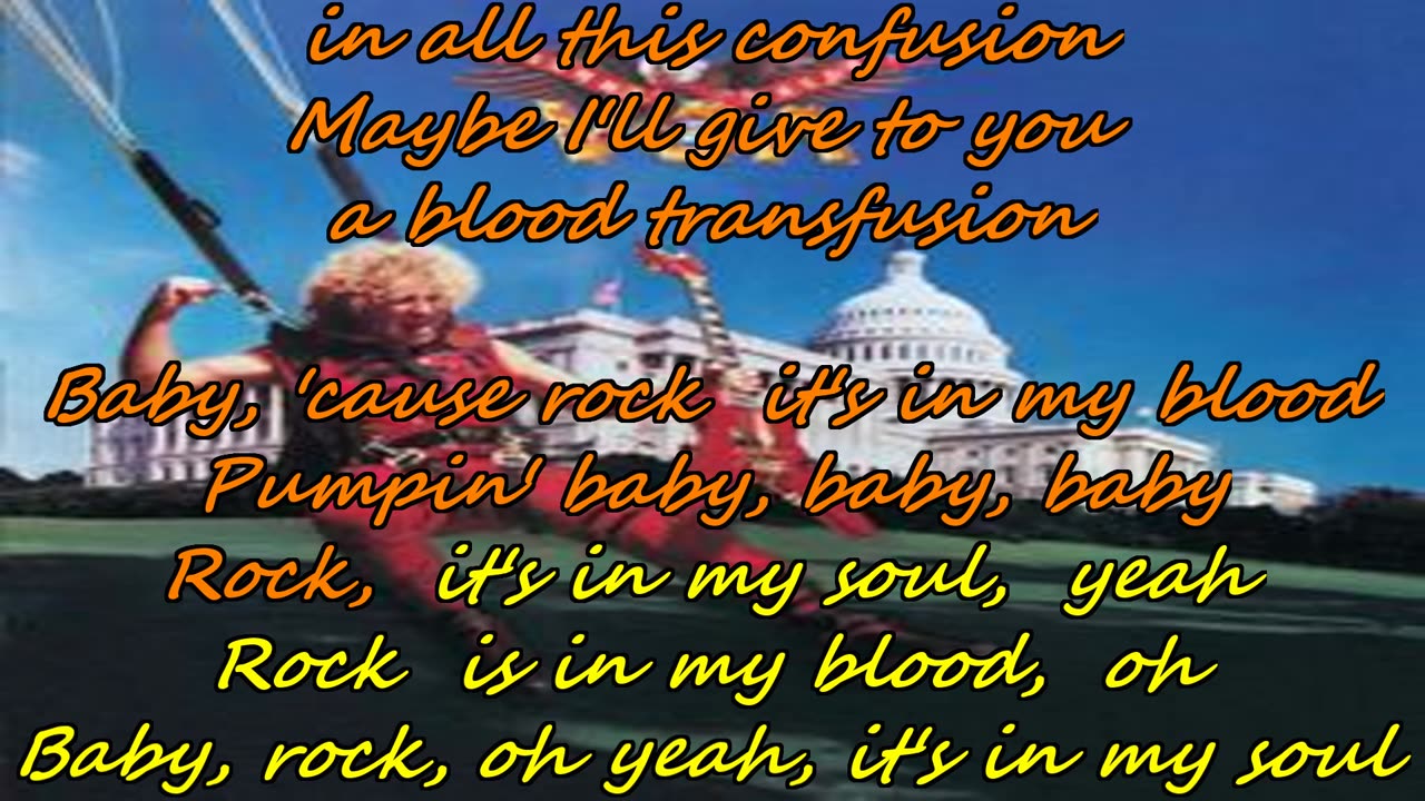 Sammy Hagar - Rock is in My Blood {and my karaoke's on fire}