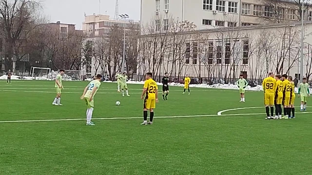 Aless central forward 2006. Free kick. Stiinta Bucuresti vs 3 Kids Sport. Liga 4 Romania 01.03.2025