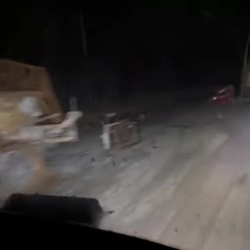 Another “road of death” with damaged equipment of the militants of the Kyiv regime.