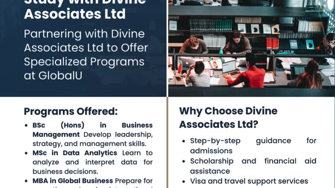 Empower Your Future with GlobalU & Divine Associates Ltd