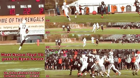 Prototype 368: St. John Fisher's Matt Naton 78yd TD pass to Ryan Sweet vs Buffalo State