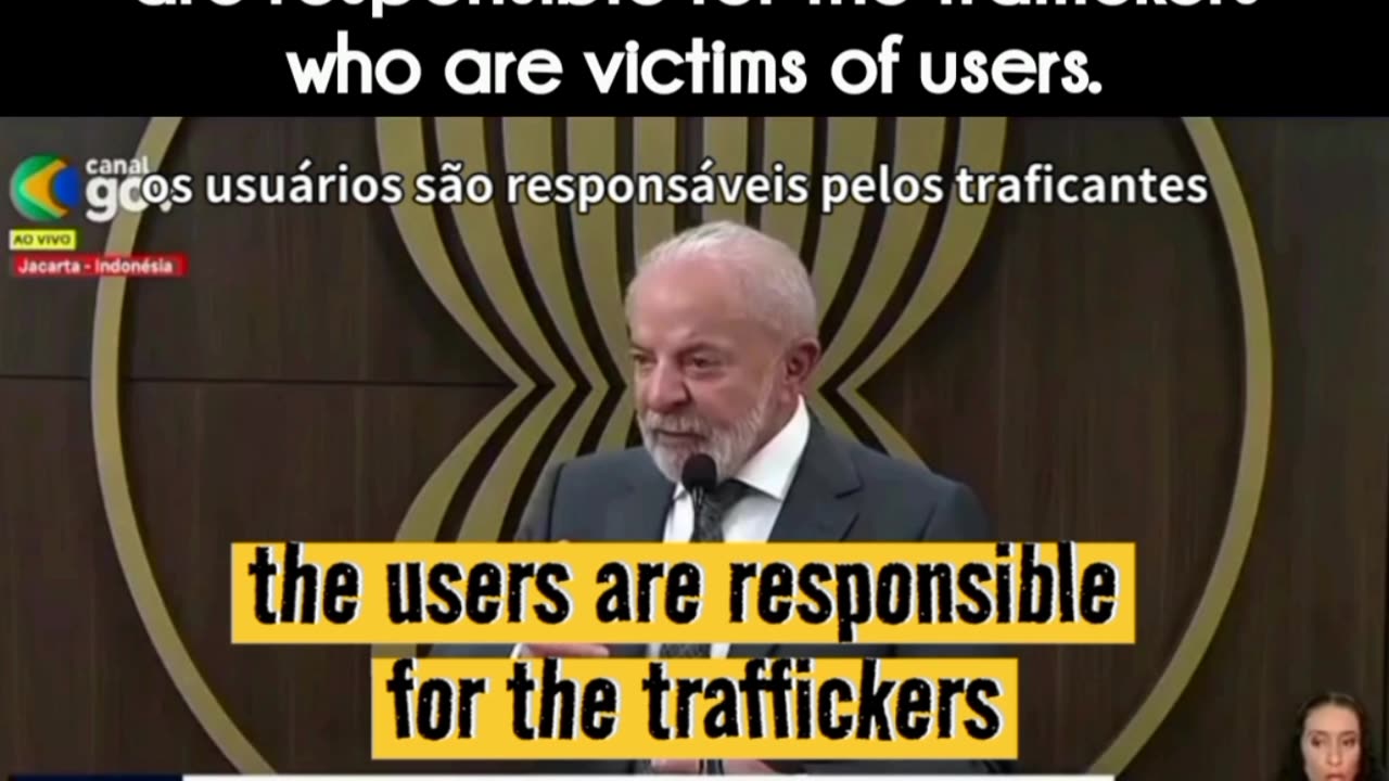 Lula defending his employees: Users are responsible for the traffickers who are victims of users.
