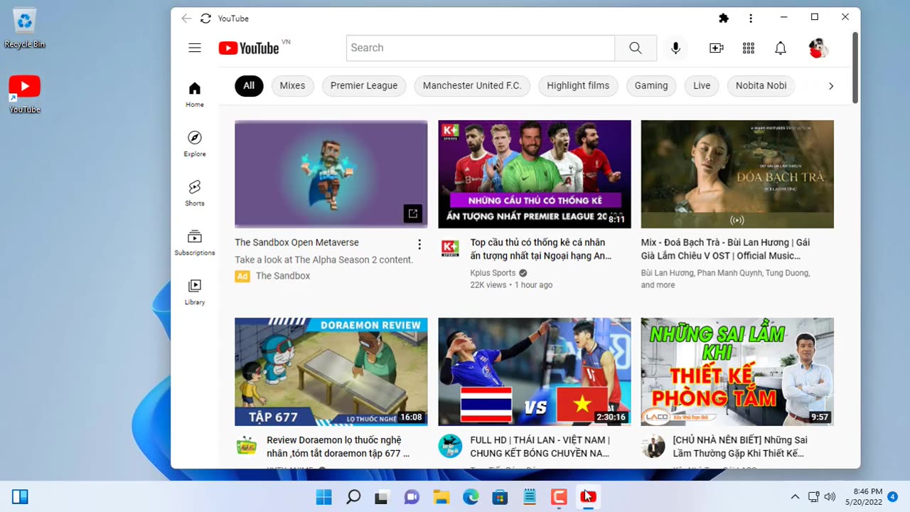 How to add YouTube to Taskbar