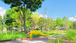 [4K] Pantyhose Bed Yoga | Yoga Girl Ally Flexible