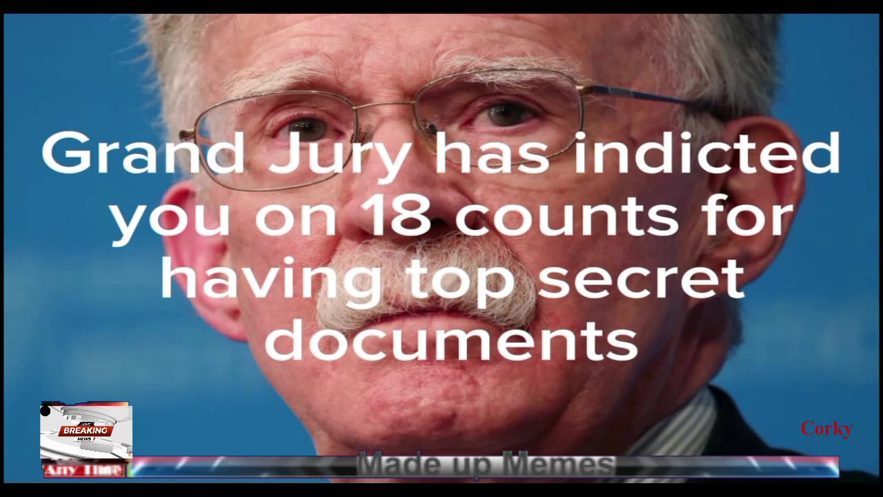 John Bolton being interviewed about President Donald Trump miss handling of classified documents