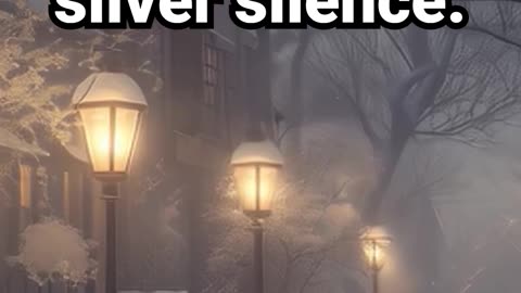 Golden lamps against silver silence #winterambience #christmasmusic #meditationmusic