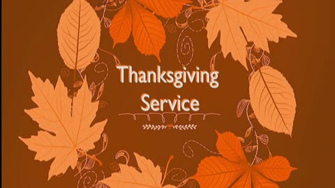 Thanksgiving Eve Worship Service at Center Bethel