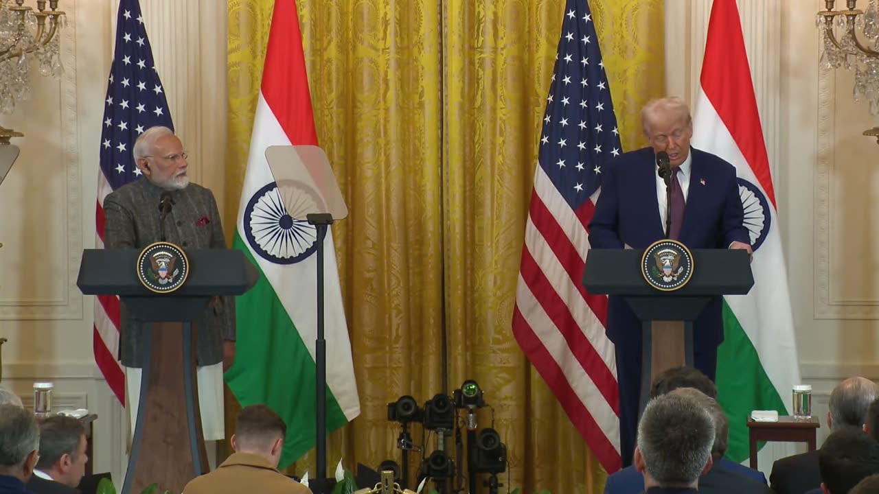 President Trump Hosts a Press Conference with Prime Minister Narendra Modi