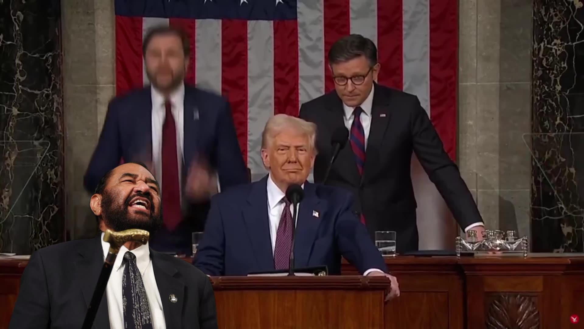Democrat Rep. Al Green just got REMOVED from the House by the Sergeant ...