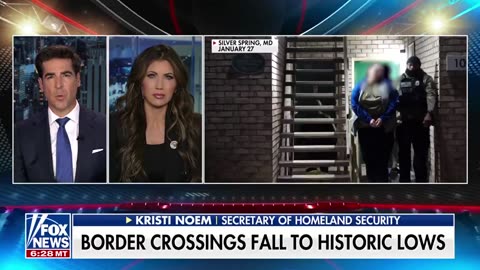 Jesse Watters: DHS Secretary, Kristi Noem, has a warning message for migrants.