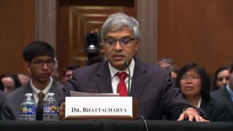 Dr. Bhattacharya pledged “five concrete goals” for NIH in his opening statement.