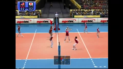 Women's Volleyball Championship (Ps2) USA vs Japan Part1
