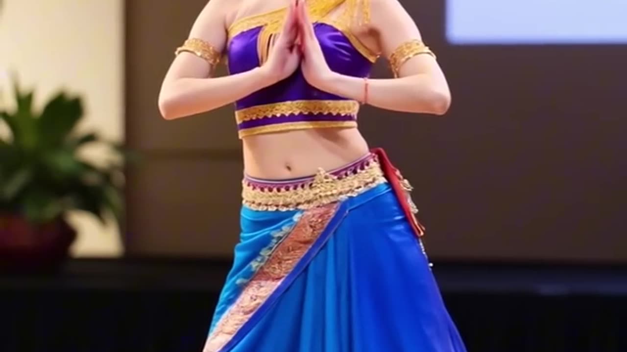 Beautiful South Asian Girl with Charming Hands on Agt #dance #agt #talent