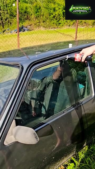 Coca Cola destroy Car Glass #automobile #test
