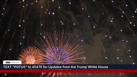 President Trump and the First Lady Attend the Fourth of July Celebration