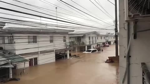 Typhoon Tino Floods Homes In Talisay