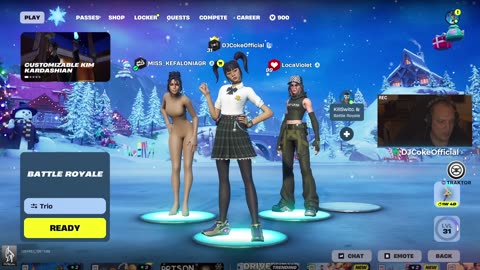 🔴 #Live [GR/CY/EN/BG] 🎮:Fortnite dike mu!! | Follow @ social: @DJCokeOfficial | !addme !social |