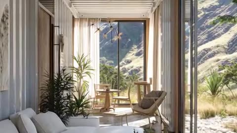 Ultra Clean Modern Container House Interior