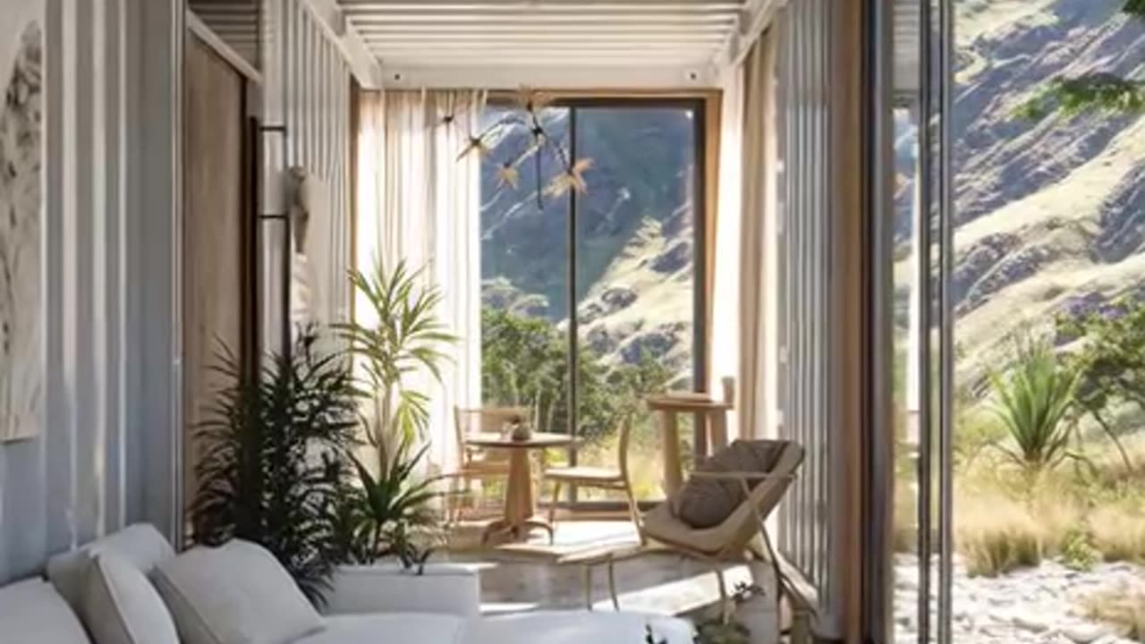 Ultra Clean Modern Container House Interior