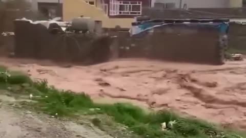 Devastating flooding in Zakho, Kurdistan, Iraq