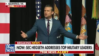 Hegseth on military leaders