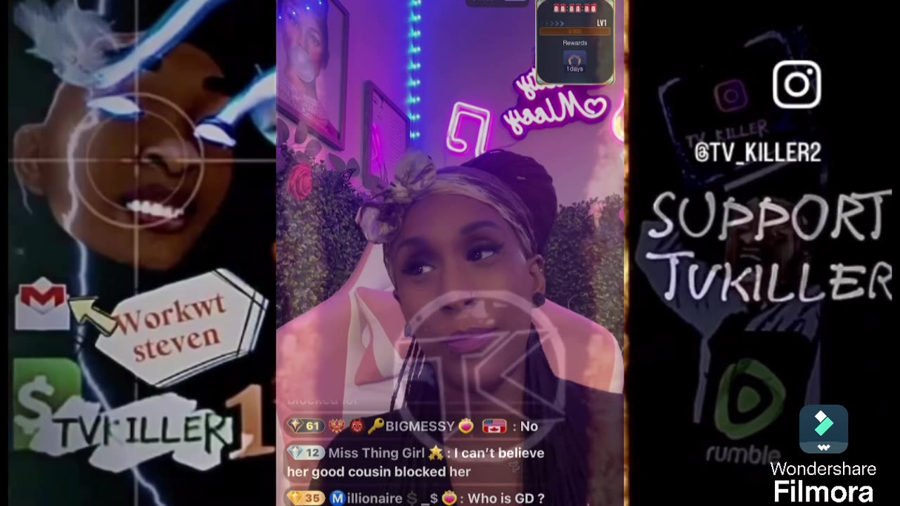 PRETTI MESSY GOES OFF ON JESSY & VON WHILE THEY DOUBLE BIGO JER