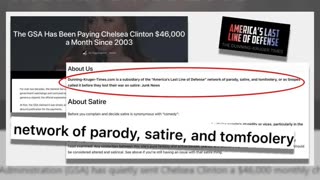 Fact Check: GSA Has NOT Been Paying Chelsea Clinton $46,000 a Month Since 2003 -- Satire Website