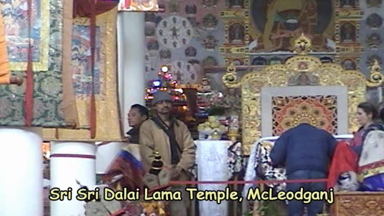 Monks doing Prayer in Dalai Lama Temple- McLeodganj (Dharmashala)