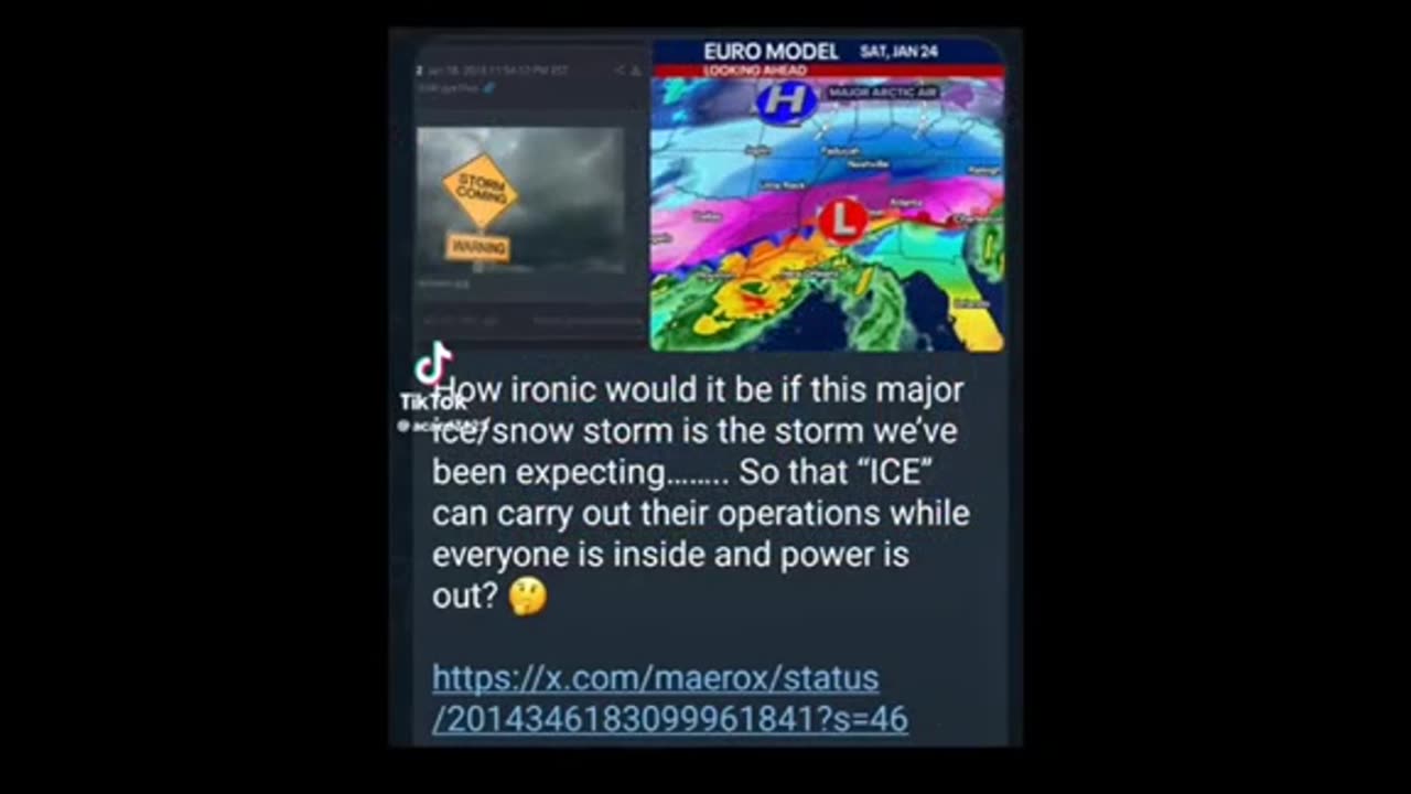 Danny Scavs post on winter storm ..