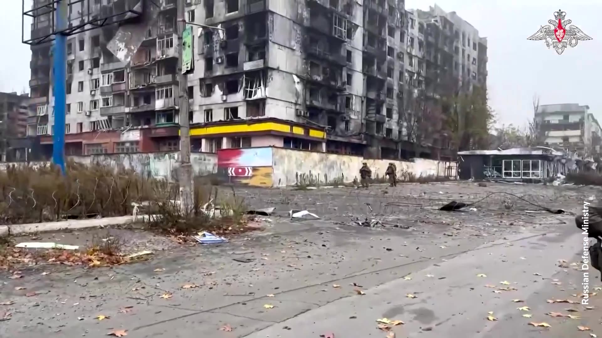 Russian troops seen patrolling streets in Ukraine’s Pokrovsk