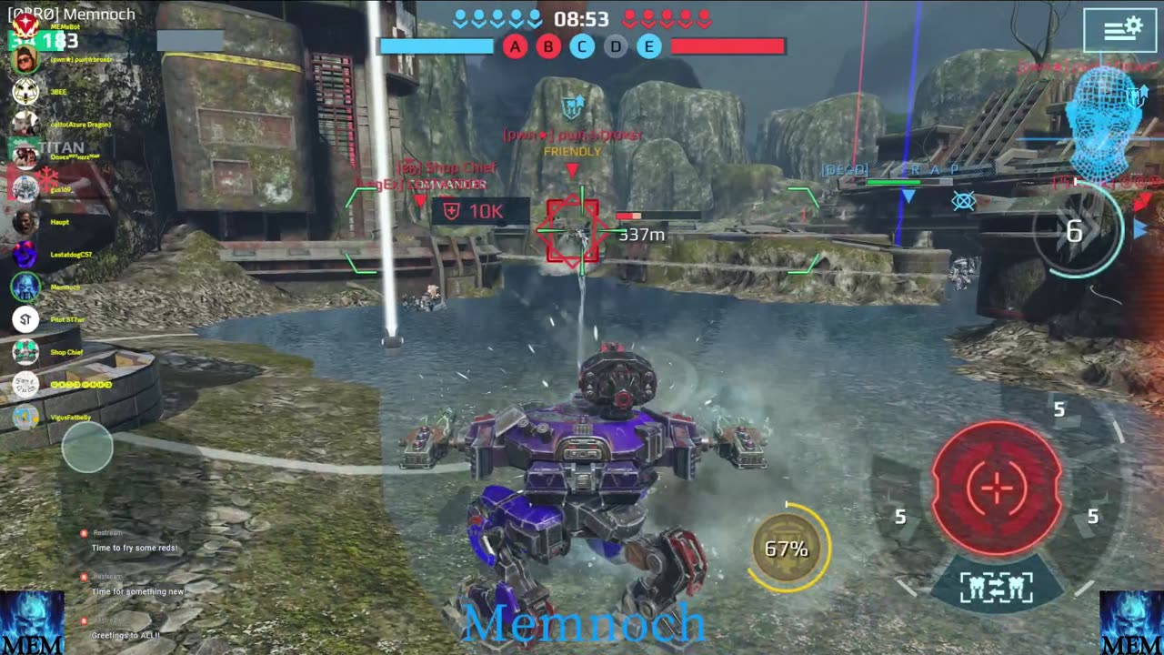 War Robots fun with Mem and the 6 Pack League - 9/9 special Event