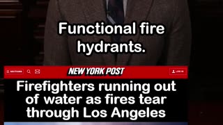 Firefighters Find EMPTY HYDRANTS as Los Angeles Burns