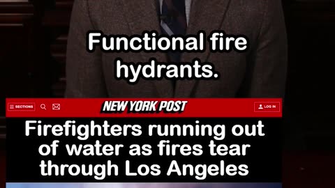 Firefighters Find EMPTY HYDRANTS as Los Angeles Burns