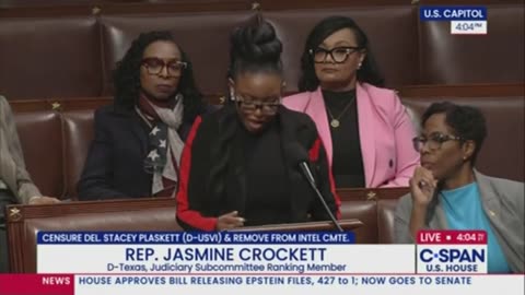 Rep Jasmine Crockett crashing in on the Entire Mossad Op