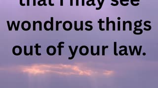 Psalm 119 Part 3 "Indeed your statutes are my delight"