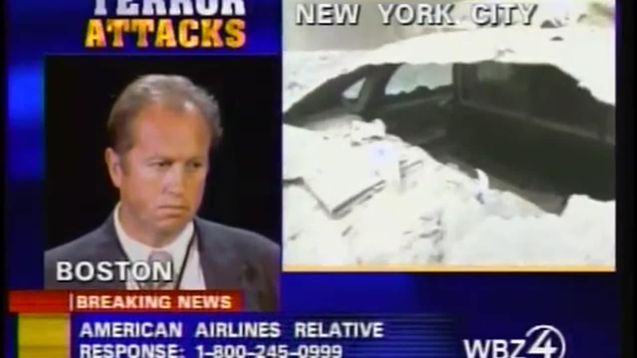 911 UPN CBS News Coverage WSBK Boston September 11, 2001 230 to 245 pm