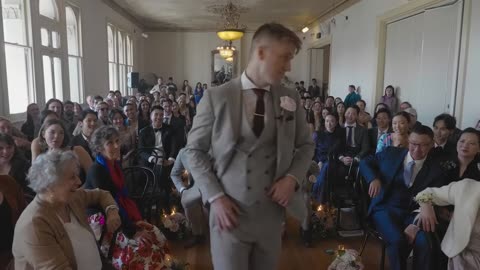 Must Watch: EPIC GROOM ENTRANCE || Bon & Dan's Wedding Ceremony Entrance